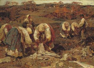Stepan Fedorovich Kolesnikoff - The Potato harvest in Belorussia