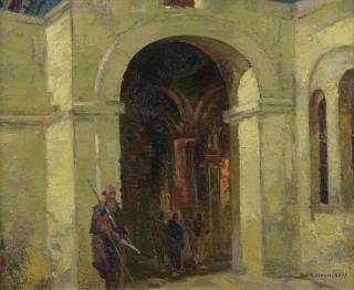 Stepan Fedorovich Kolesnikov - Entrance To A Church