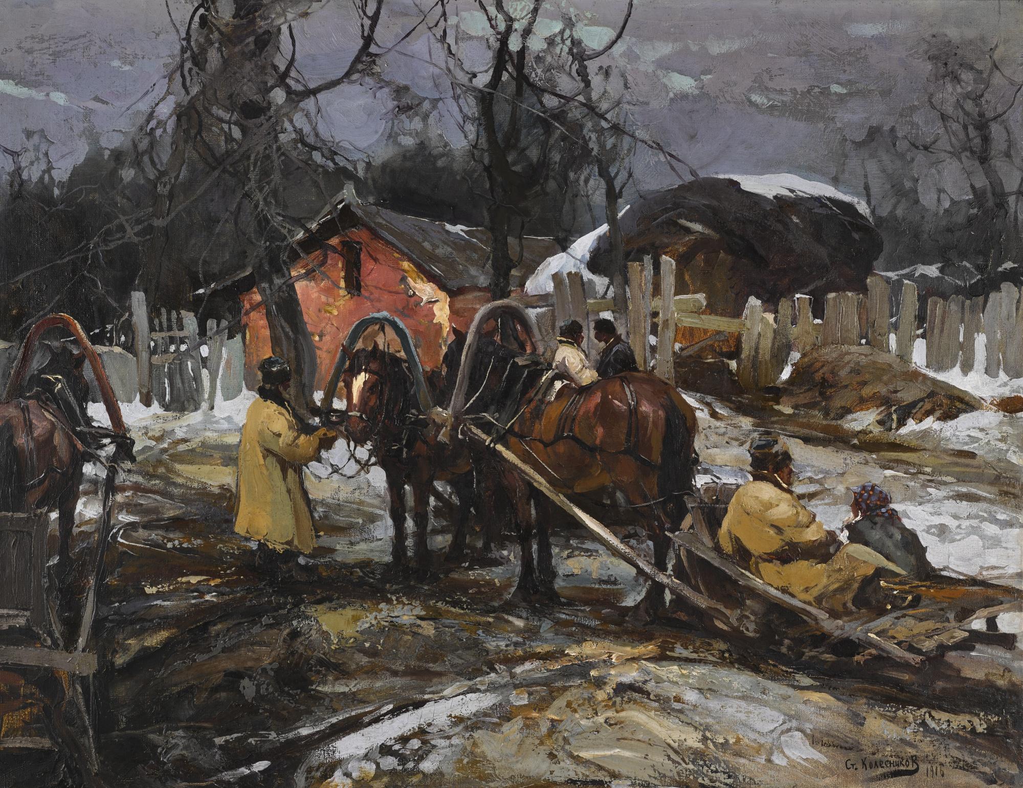 Stepan Fedorovich Kolesnikov - Farmyard