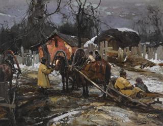 Stepan Fedorovich Kolesnikov - Farmyard