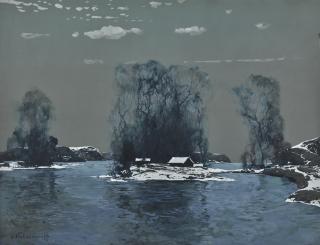 Stepan Fedorovich Kolesnikov - Lake In Winter