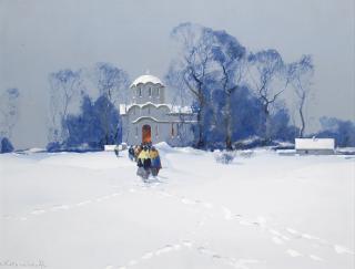 Stepan Fedorovich Kolesnikov - Returning From Church