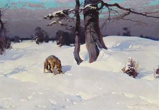 Stepan Kolesnikoff - Wolf in the snow