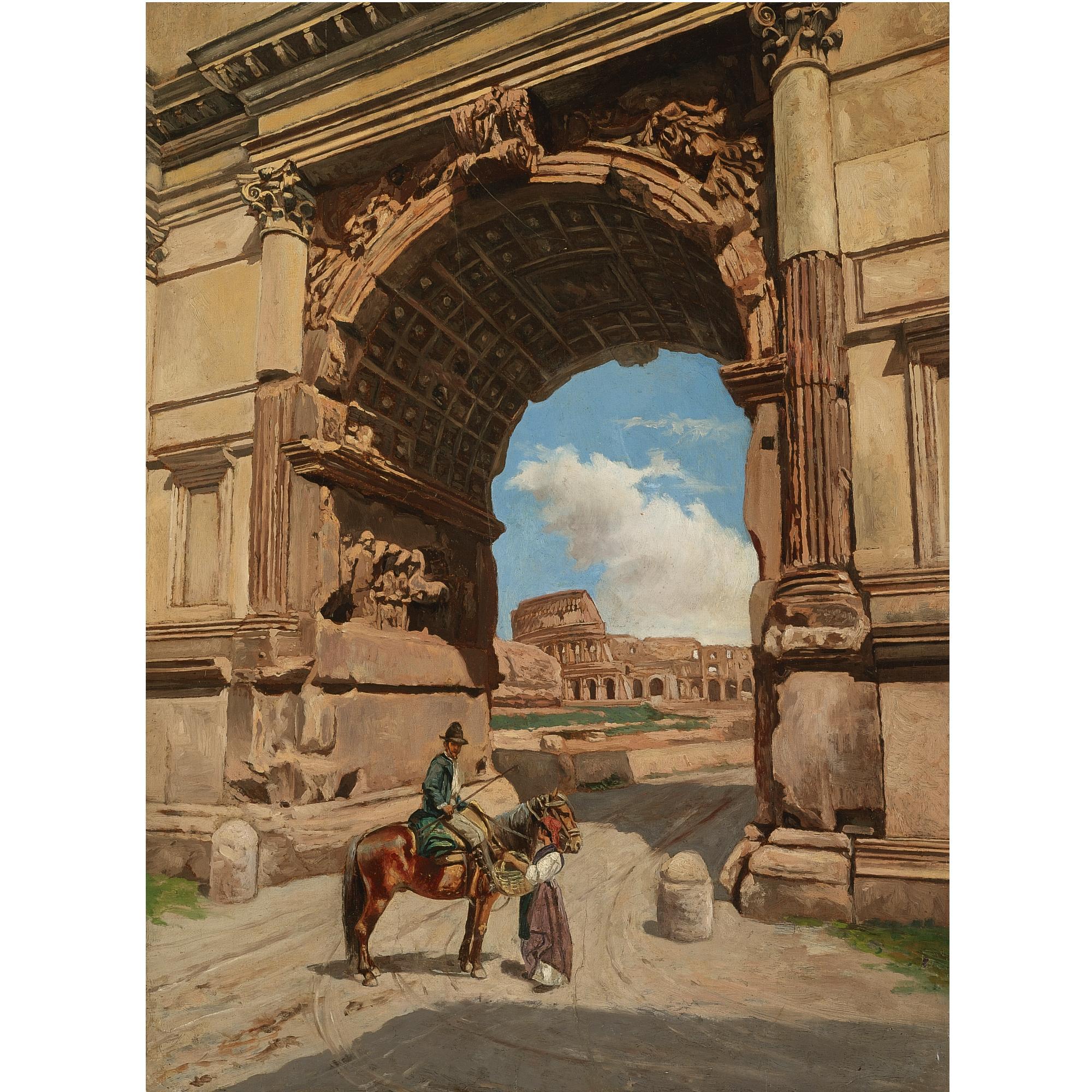 Stepan Vladislavovich Bakalowicz - The Arch Of Titus, Rome