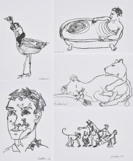 Stephan Balkenhol - Acht Steindrucke.