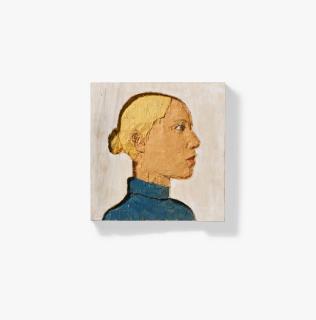 Stephan Balkenhol - Frau (Relief weiss).