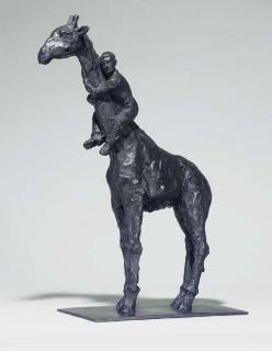 Stephan Balkenhol - Giraffe und Mann