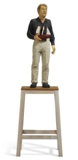 Stephan Balkenhol - Man with Boat