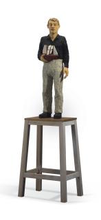 Stephan Balkenhol - Man with Boat