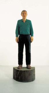 Stephan Balkenhol - Man with Green Shirt