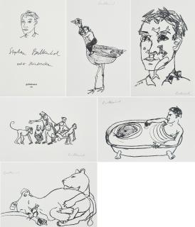 Stephan Balkenhol - Mappenwerk Acht Steindrucke.