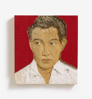 Stephan Balkenhol - Ohne Titel (Kopfrelief Mann)