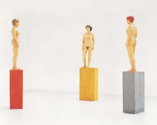 Stephan Balkenhol - Three Large Female Nudes