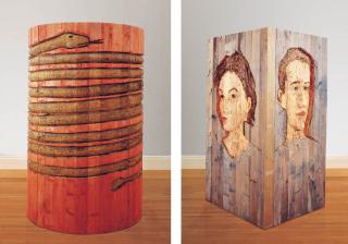 Stephan Balkenhol - Volume Reliefs - Faces/Serpents