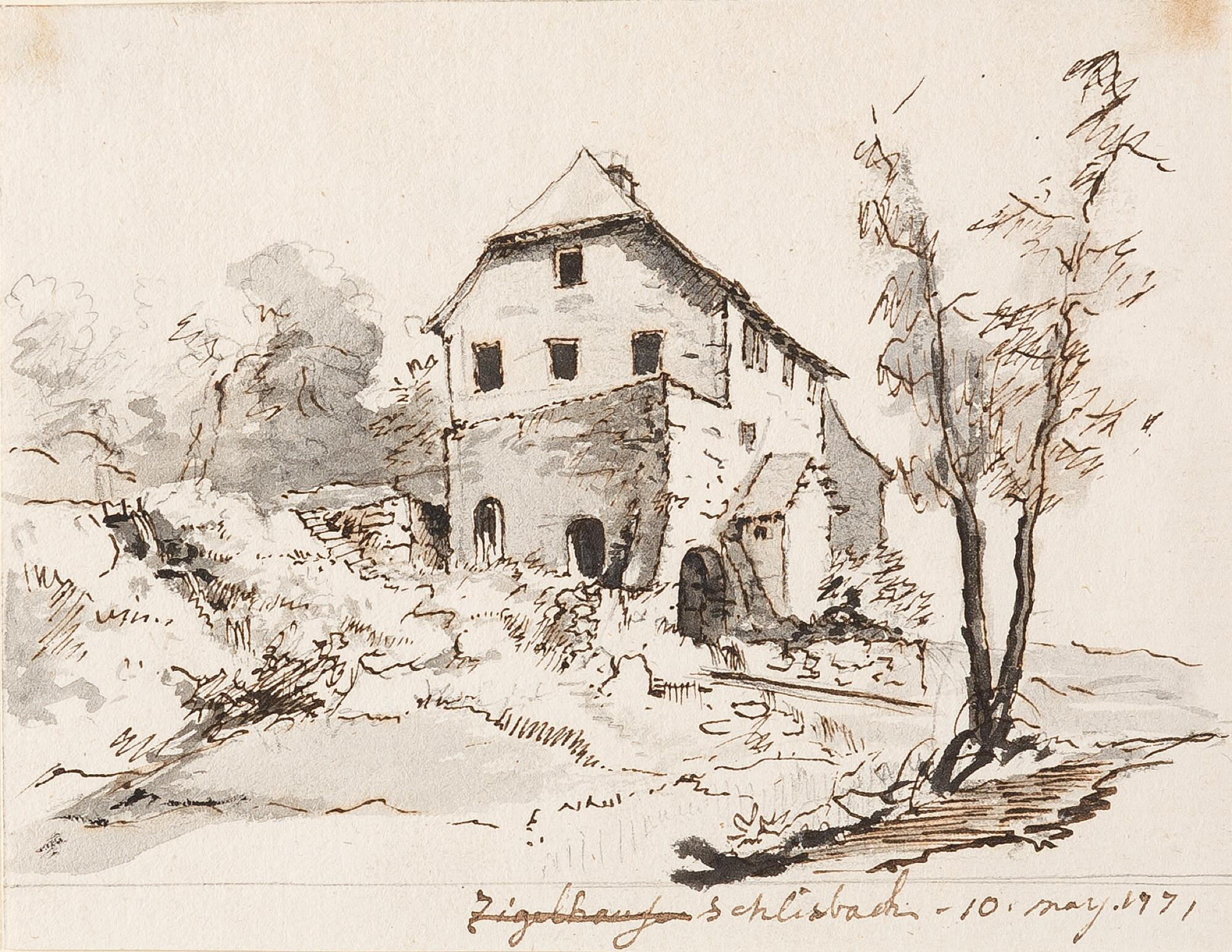 Stephan Christian Freiherr von Stengel - 3 Bll.: Ansichten aus Schlierbach, Ziegelhausen und Heidelberg.