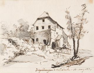 Stephan Christian Freiherr von Stengel - 3 Bll.: Ansichten aus Schlierbach, Ziegelhausen und Heidelberg.