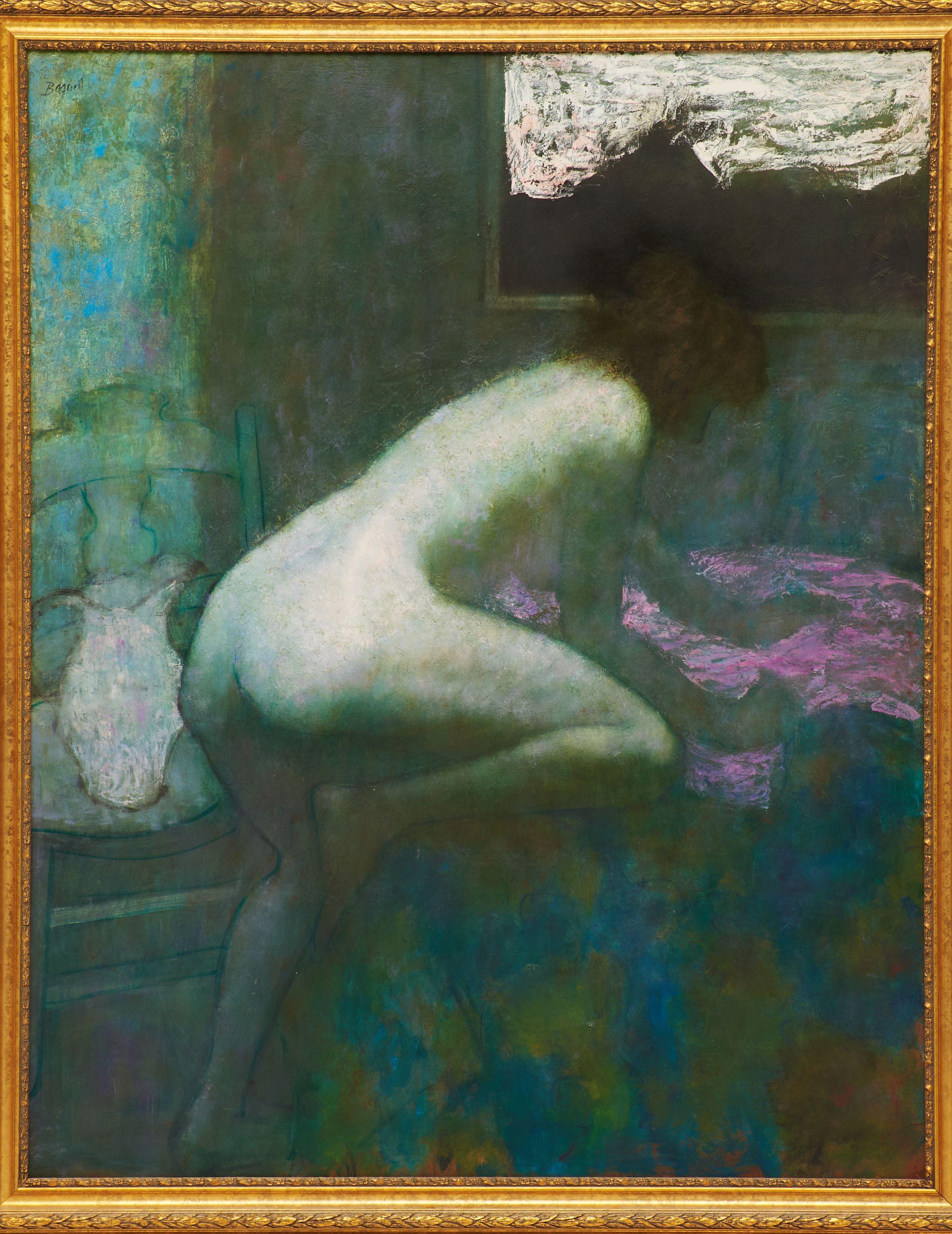 Stephen Bagnell - Blue Nude At Bedside