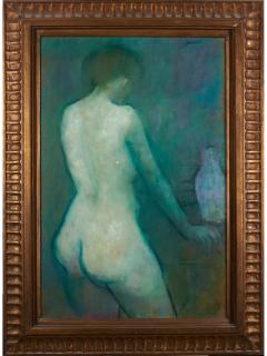 Stephen Bagnell - Blue Nude Near Vase