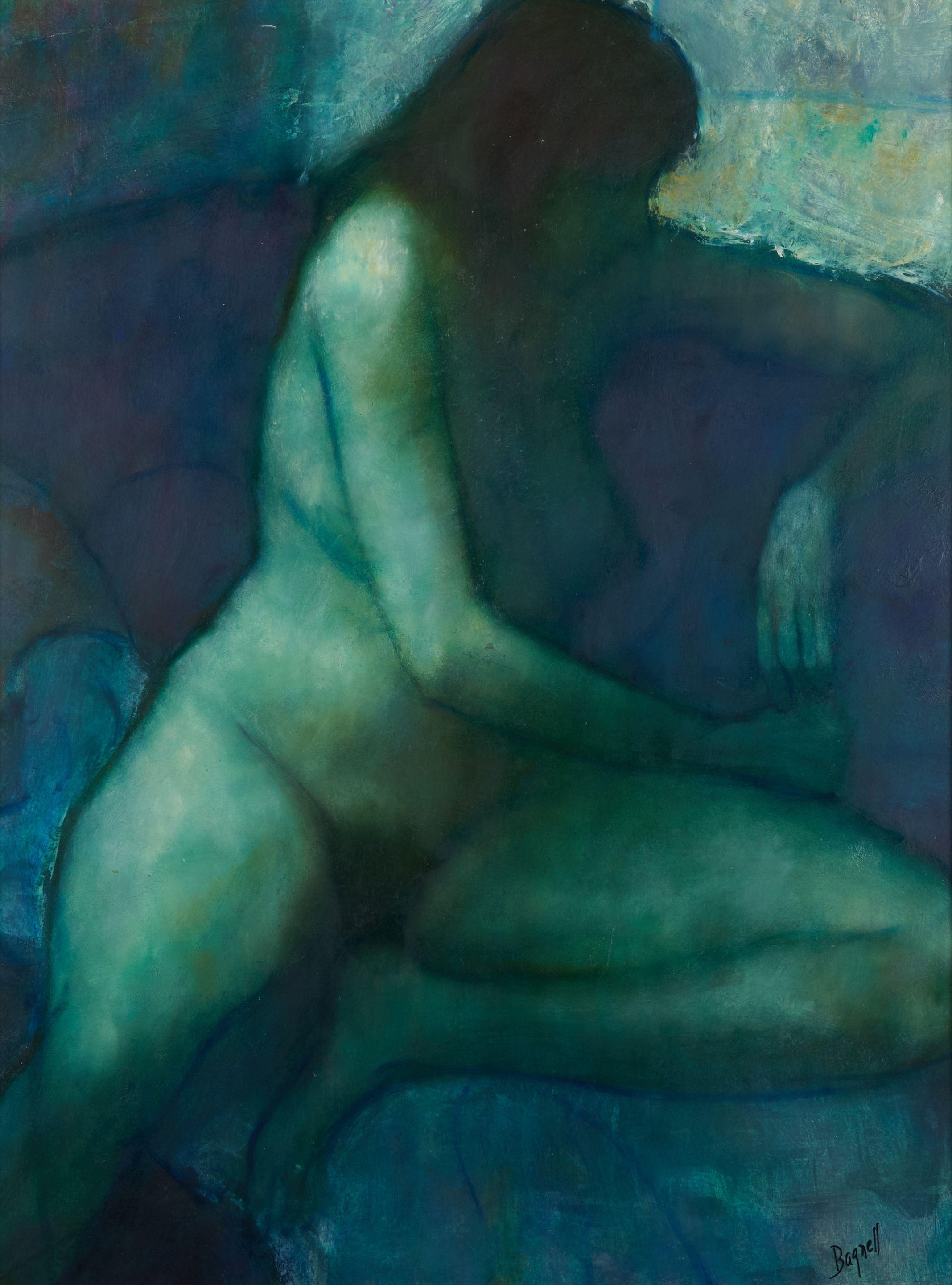 Stephen Bagnell - Blue Nude On Couch