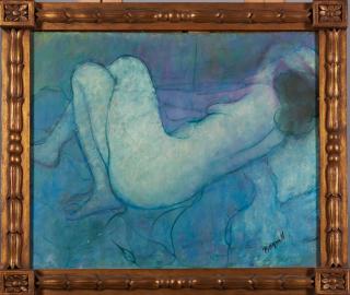 Stephen Bagnell - Reclining Blue Nude