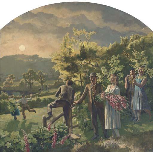 Stephen Bone - Evening