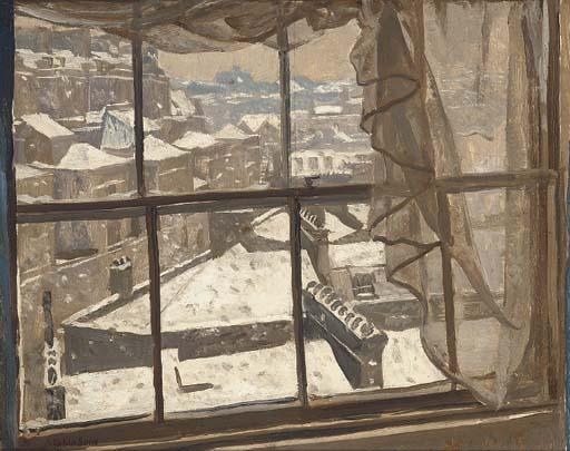 Stephen Bone - Snow in Knightsbridge