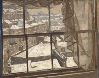 Stephen Bone - Snow in Knightsbridge