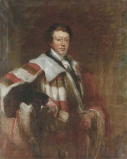 Stephen Catterson Smith, Sen., P.R.H.A. - Portrait of Daniel O\'Connell (1775-1847), Irish Nationalist Leader, Lord Mayor of Dublin, Three-Quarter-Length, In Mayoral Robes, Holding A Scroll In His Right Hand