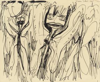 Stephen Gilbert - Three figures; and six other works by the same hand