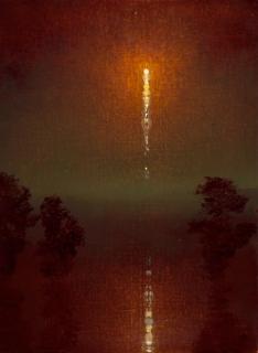 Stephen Hannock - Golden Launch, Emerald Dawn (Mass MoCA #38)