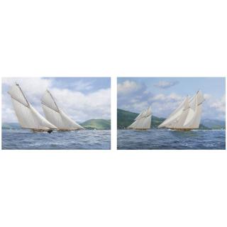 Stephen J. Renard - Vigilant And Britannia On The Clyde; Cicely Racing Odela