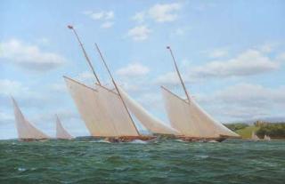 Stephen J. Renard - Westward Duelling With Britannia Off Norris Castle, 1930