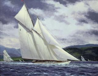 Stephen J. Renard - Westward racing on the Clyde, 1930