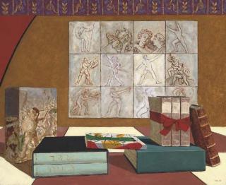 Stephen Mckenna, A.R.H.A. - Still Life With Books