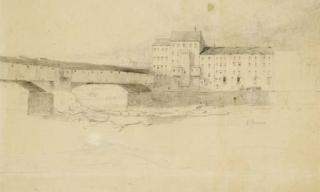 Stephen Parrish - Covered bridge, Augusta, Maine