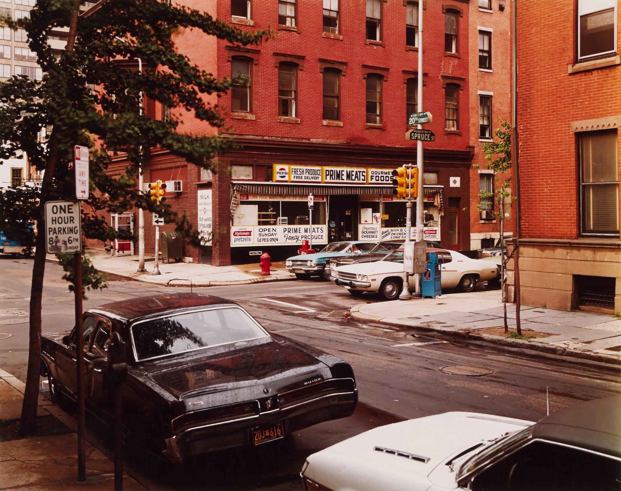 Stephen Shore - \'Twentieth Street and Spruce Street, Philadelphia, Pennsylvania\', 21 June 1974