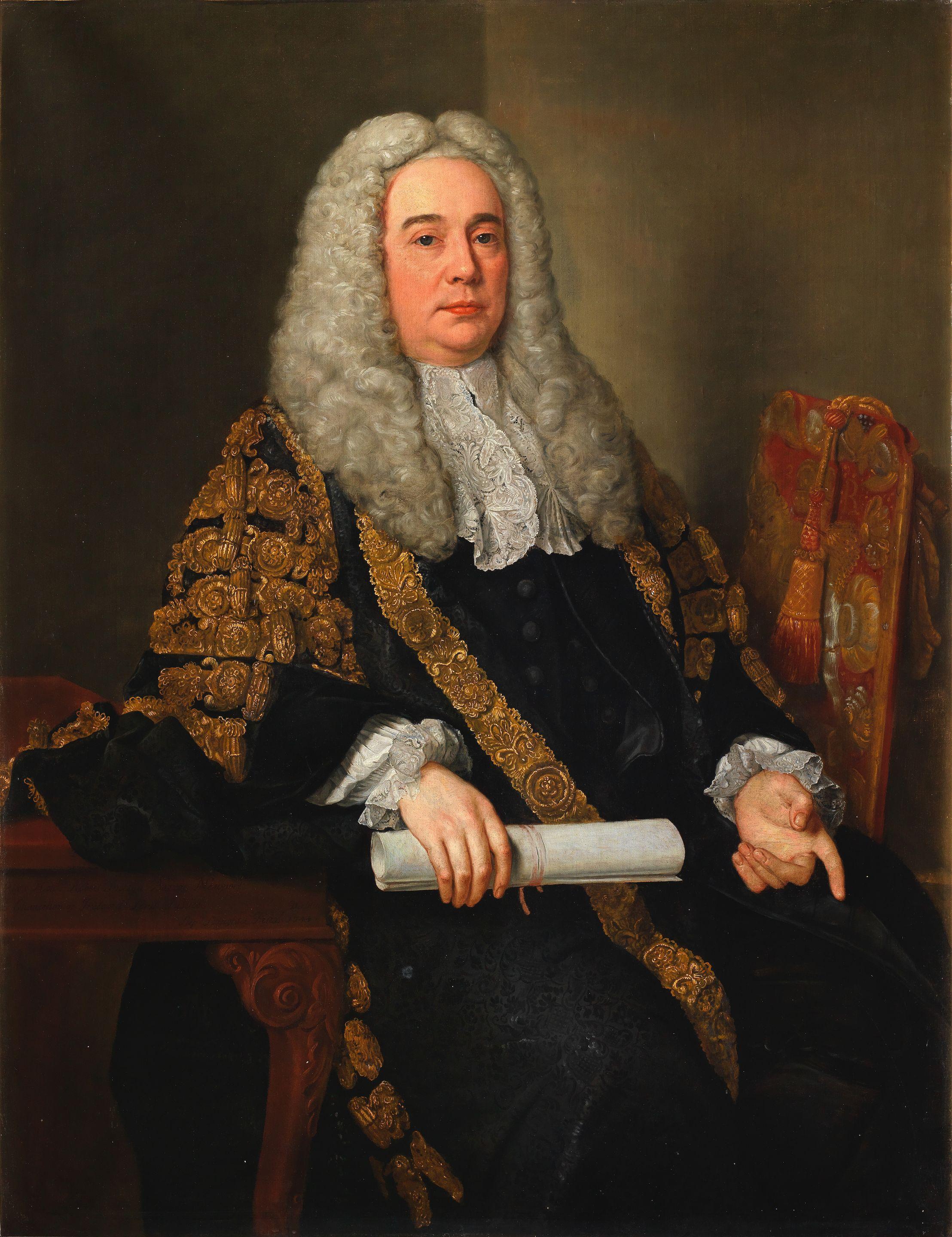 Stephen Slaughter - Portrait of Robert Jocelyn, Baron Newport, in the robes of Lord Chancellor