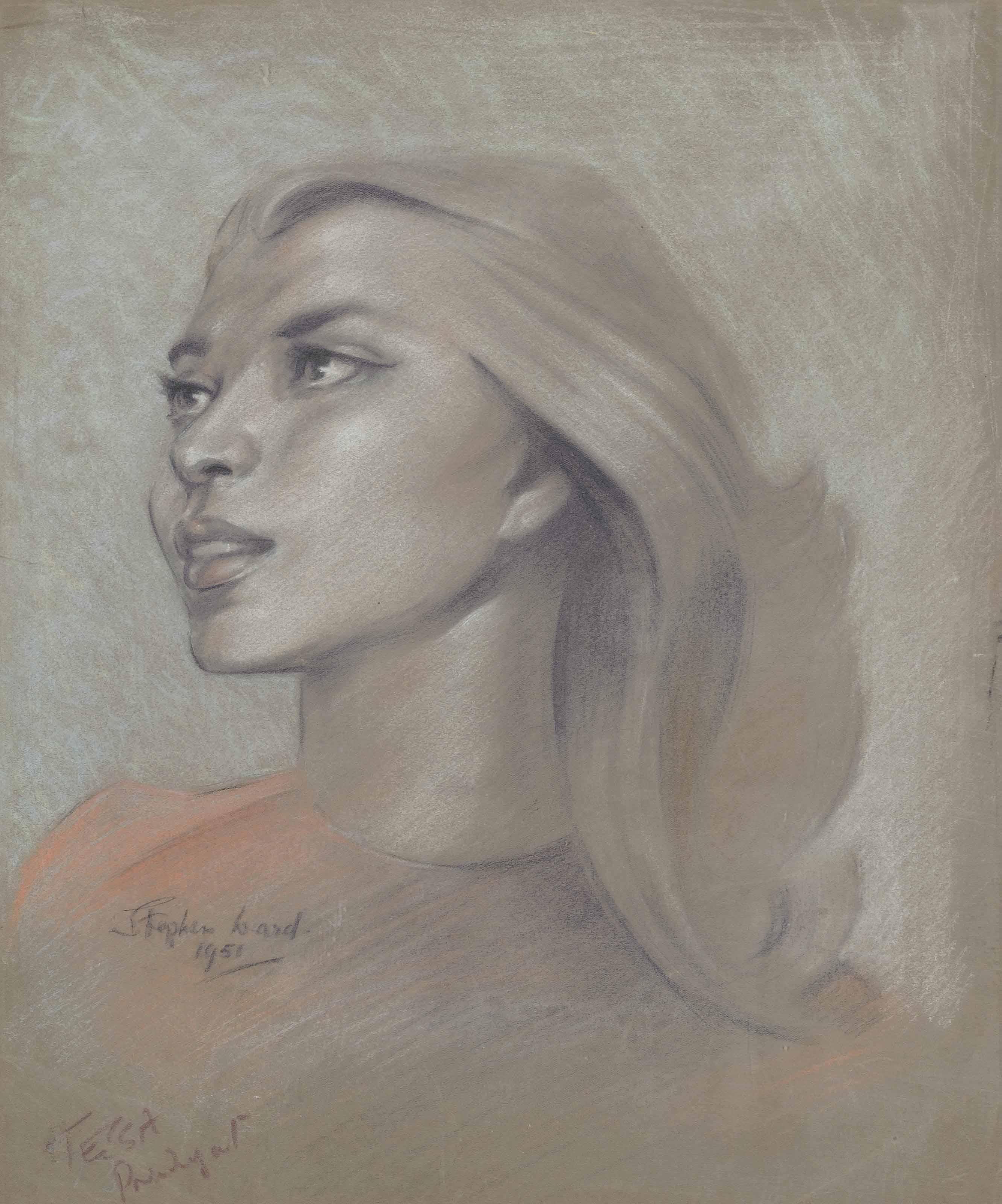 Stephen Ward - Portrait Of Miss Tessa Pendagast; Six Portrait Studies Of Adele De Havilland