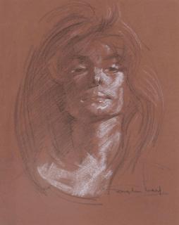 Stephen Ward - Six portrait studies of Adele de Havilland (one illustrated)