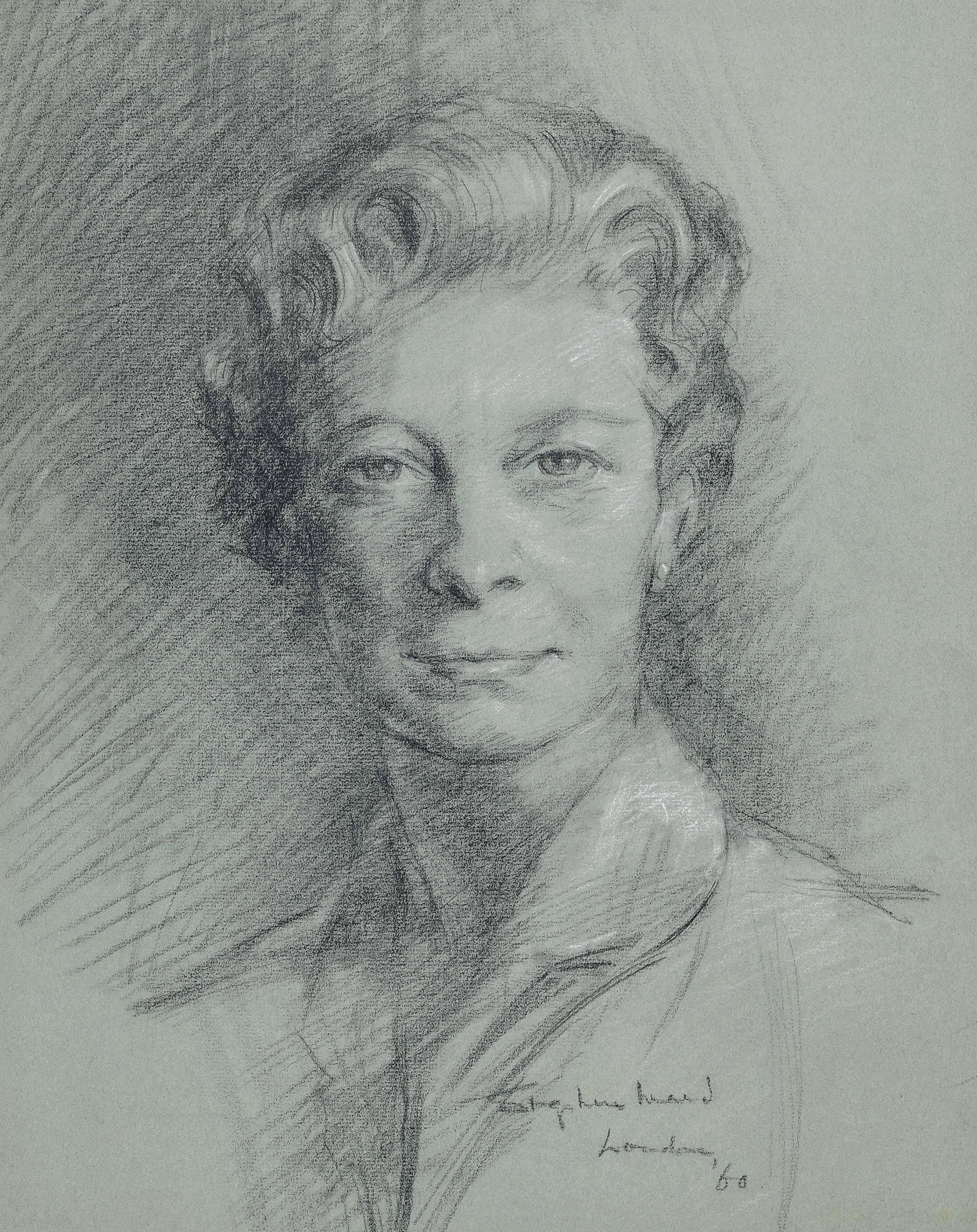 Stephen Ward - Two portraits of H.R.H. Princess Mary, Countess of Harewood (one illustrated)