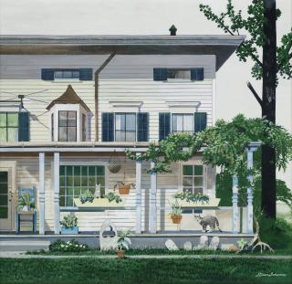 Stevan Dohanos - House In Westport
