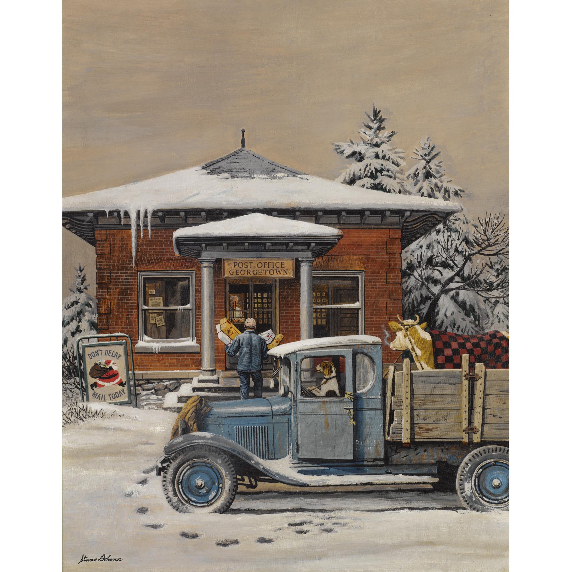Stevan Dohanos - Post Office, Georgetown (Don\'T Delay Mail Today)