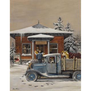 Stevan Dohanos - Post Office, Georgetown (Don\'T Delay Mail Today)