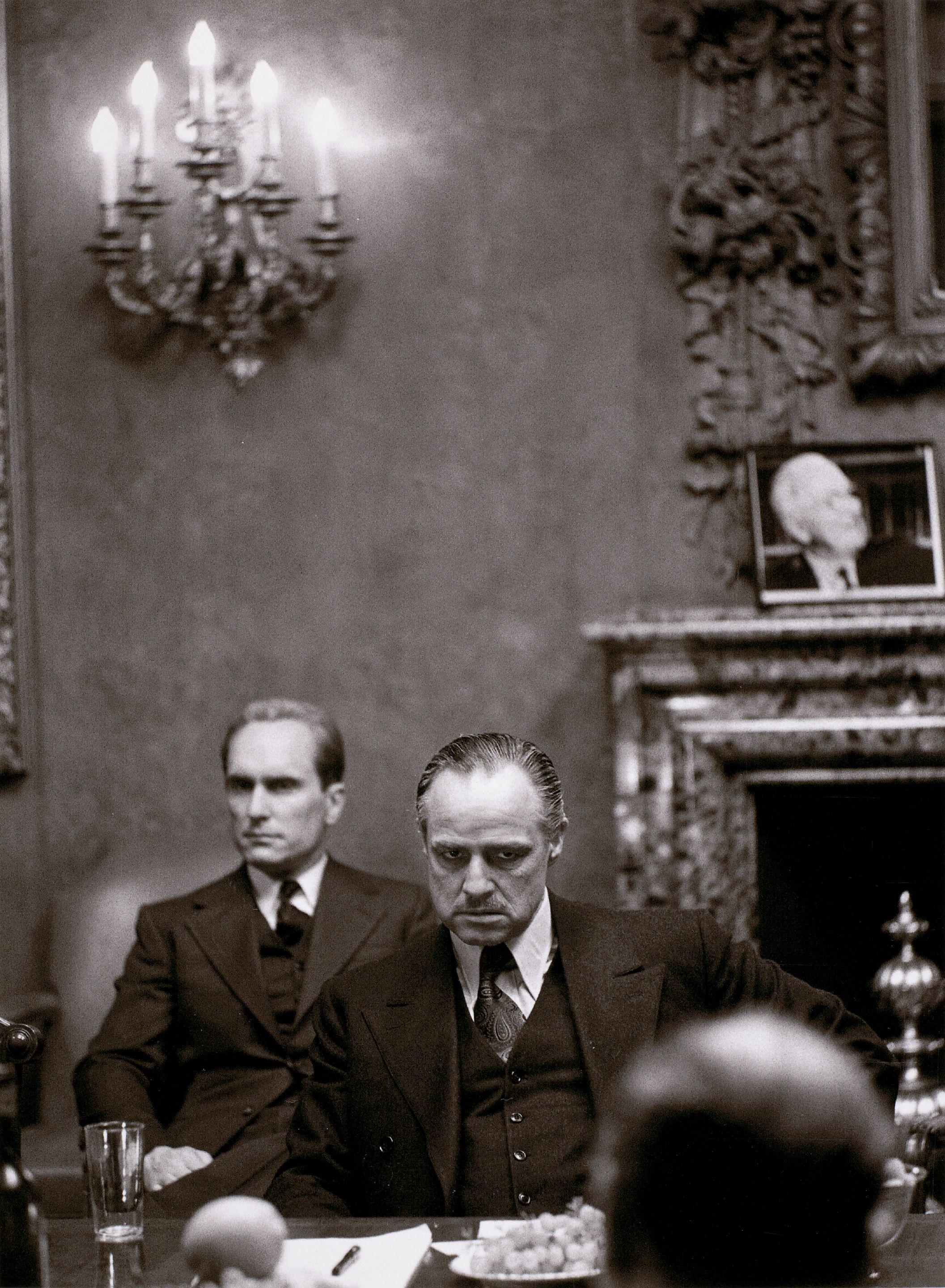 Steve Schapiro - Brando and Duvall- Godfather I