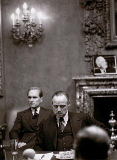 Steve Schapiro - Brando and Duvall- Godfather I