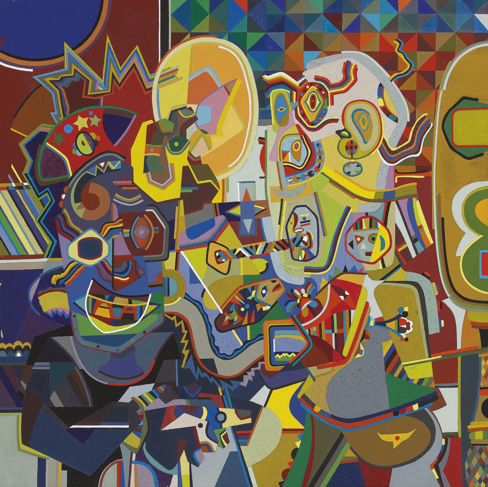 Steve Wheeler - Untitled, W22 (Man Looking at Pork Chop)