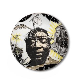 Steven Cohen - Six Commemorative Plates for Johannesburg Mayoral Arts Ball (1992) three 25cm in diameter; two 23cm in diameter; one 18cm in diameter
