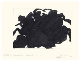 Steven Parrino - Battle of the Horsemen-Leonardo Da Vinci