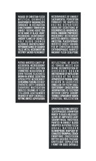 Steven Shearer - POEMS XIV