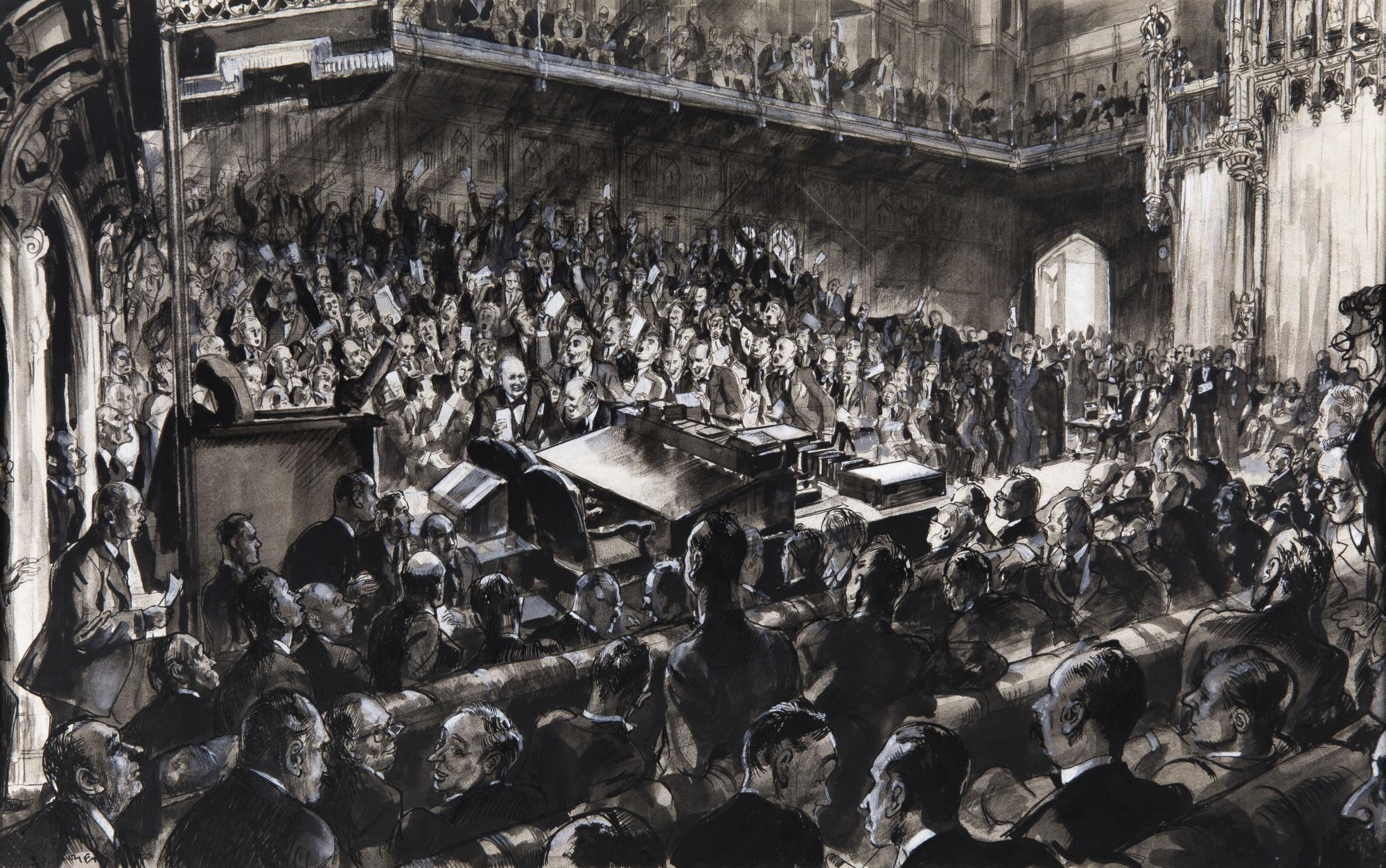 Steven Spurrier - \'Mr Churchill’S Entrance Into The House Previous To The Election Of The Speaker (Singing For He’S A Jolly Good Fellow)\'